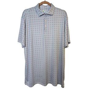 Tailor Byrd turquoise and purple polo, SPF 30 moisture wicking.  Size XL.